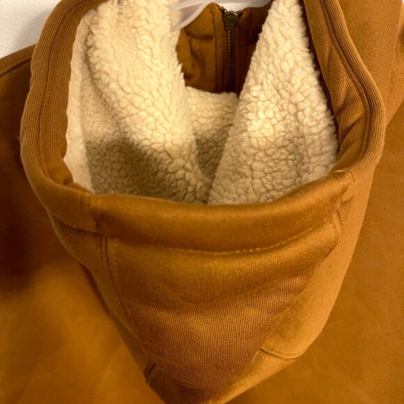 Wrangler Workwear Mens Hooded Jacket 3XL Sherpa Fleece Lined Full Zip NEW Pocket - Picture 8 of 10